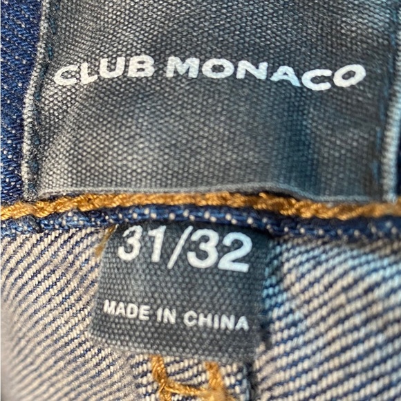 CLUB MONOCO Mens Jeans Premium Japanese Denim- 31 x 32 Indigo Blue Button Fly - Picture 9 of 13